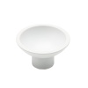 Bouton zamak Tazza diamètre 53 mm finition blanc mat