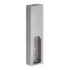 Support soustablette pour penderie renctangulaire en aluminium finition titane 75 x 20 x 10 mm