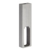 Support intermédiaire soustablette pour penderie renctangulaire en aluminium finition anodisé 75 x 20 x 10 mm