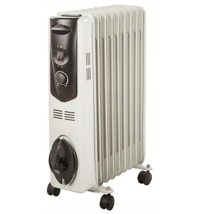 RADIATEUR BAIN HUILE 3 VITESSES 2000W CHAUFFAGE D'APPOINT