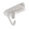 Adaptateur pour rail 1 allumage 230V, blanc, électrique, crochets incl