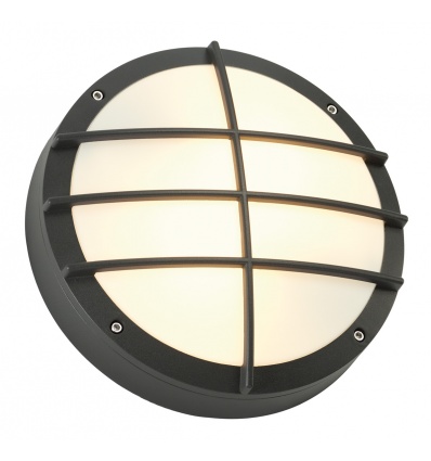 BULAN GRID applique, ronde, anthracite, E27, max. 2x 25W, diffuseur PV