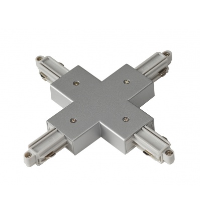 Connecteur en X pour rail 1 allumage 230V, gris argent