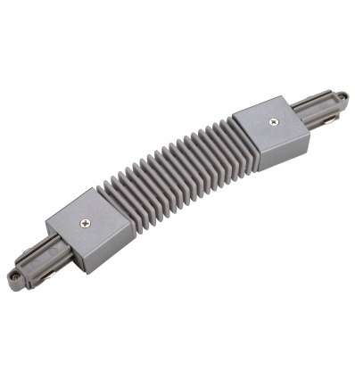 Connecteur flexible pour rail 1 allumage 230V, gris argent