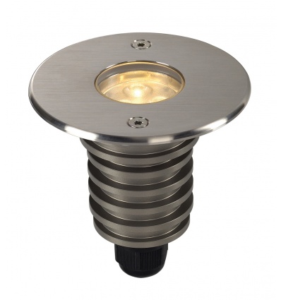 DASAR 92 LED 230V encastré, rond, collerette inox 316, 6W, 3000K, IP67