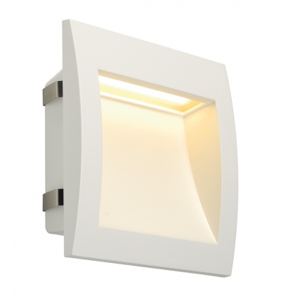 DOWNUNDER OUT LED L, encastré mural blanc, LED 0,96W 3000K 155lm