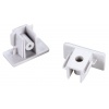 Embouts pour rail 1 allumage 230V, blanc, 2 pièces